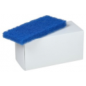 Pad à main 25 x 11 x 2,5 cm bleu (5 pièces)