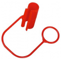 Clip rouge fixe sac avec anneau