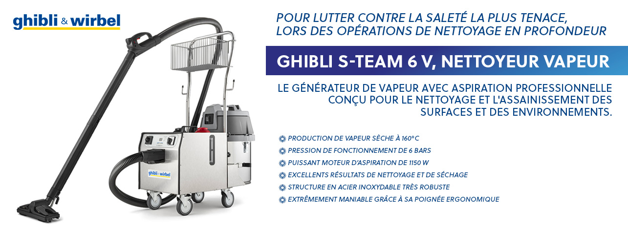 GHIBLI S TEAM 6 V Nettoyeur vapeur